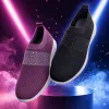 Purple and black mesh casual shoes are breathable, lightweight and suitable for both men and women Specification image